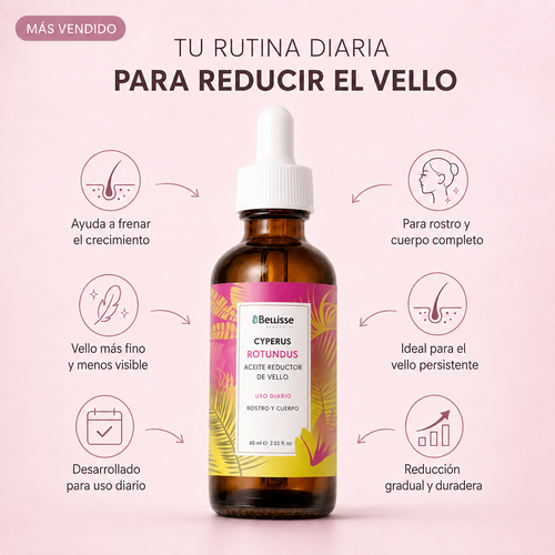 Aceite Reductor del Vello con Cyperus Rotundus